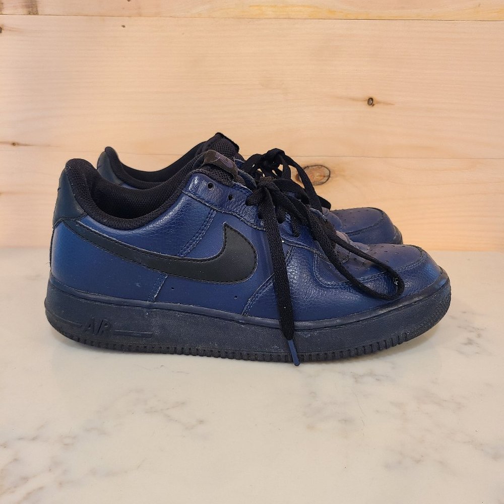 Nike Air Force 1 Sneaker Blue Black Low Top Mens 9 AF
